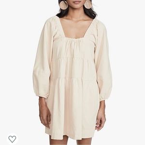 Free People Blue Jean Babydoll Dress